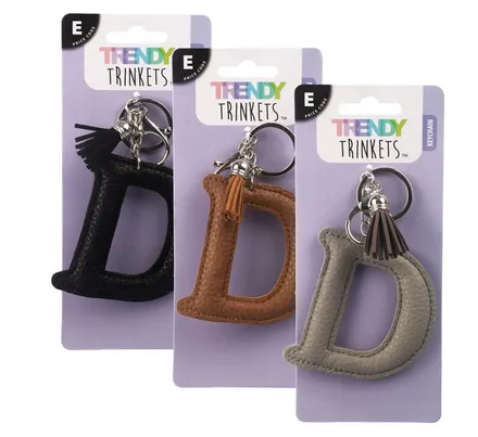 Alphabetical Keychain Or Bag Clip D 10cm