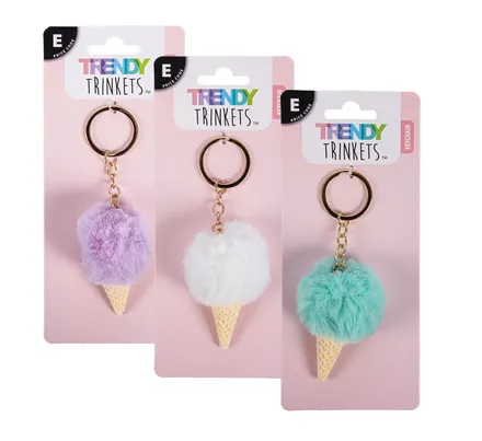 Ice Cream Faux Key Chain 12cm Assorted