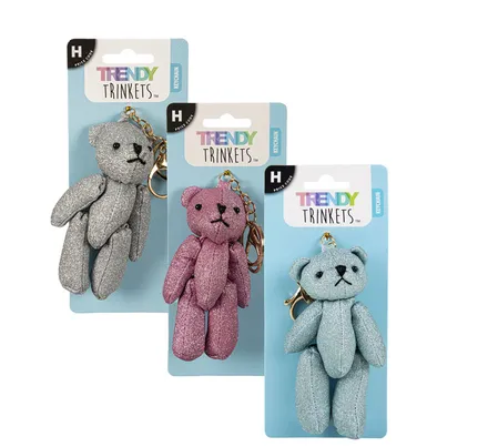 Key Chain Teddy Bear 12cm Assorted