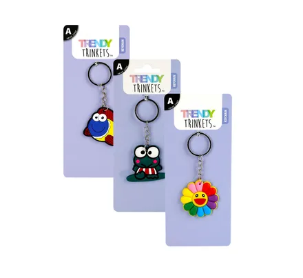 Eva Assorted Shapes Key Chain 8cm