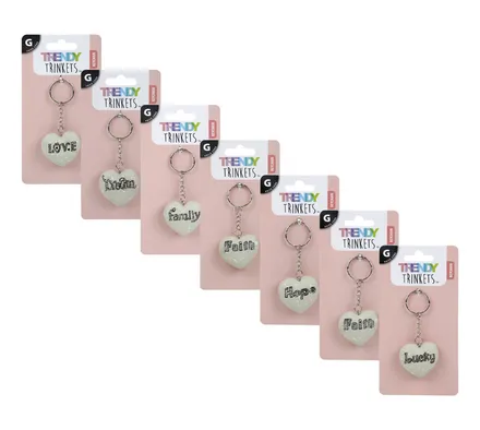 Inspirational Heart Key Chain