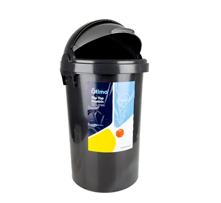 Flip Top Waste Bin, 50l