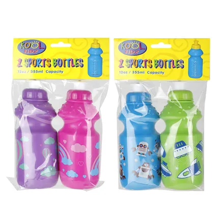 Water Bottle With Pull Up Top, 355ml