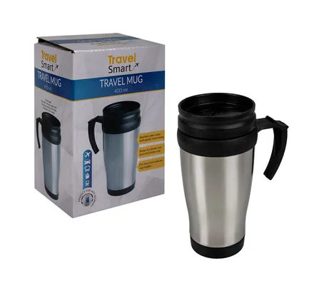 Travel Mug Stainless Steel 400ml