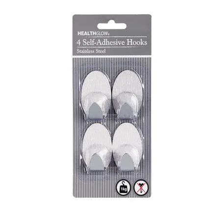 Self Adhesive Stainless Steel Hooks,