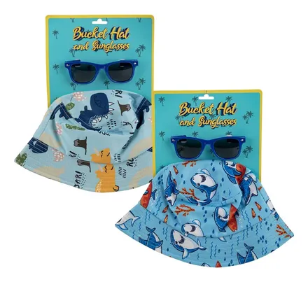 Bucket Hat And Sunglasses Set