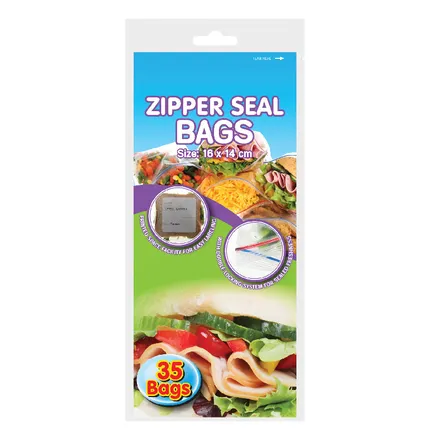 Zipper Seal Sandwich Bag, 16 X 14cm