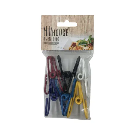 Bag Sealer Metal Clips, 6-Piece