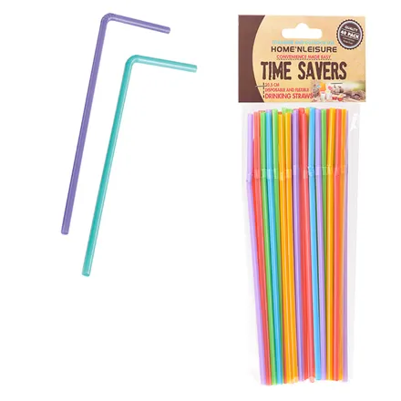 Flexible Straws 21cm, 40-Piece