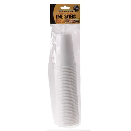 Plastic Picnic Cups, 250ml, 40-Piece