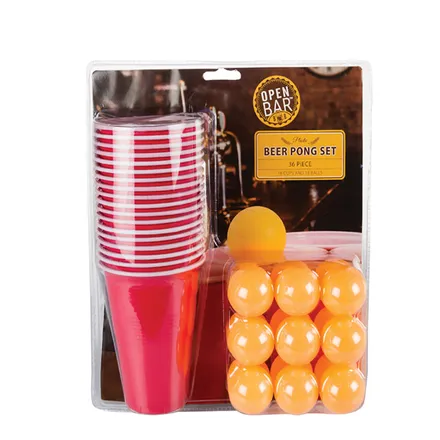 Beer Pong Drinking Game, 36-Piece