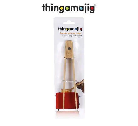 Thingamajig Bamboo Toaster Tongs 18cm