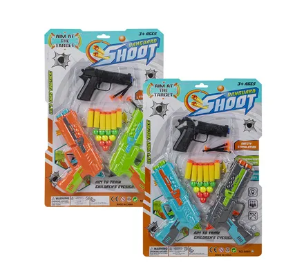 3 Foam Dart Guns, 22-Piece