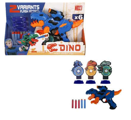 Transforming Dinosaur Gun, 13-Piece