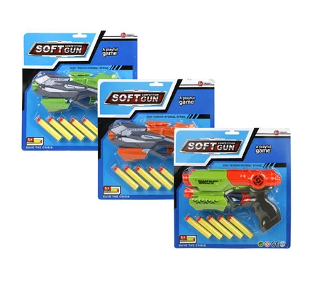 Foam Dart Gun, 6-Piece