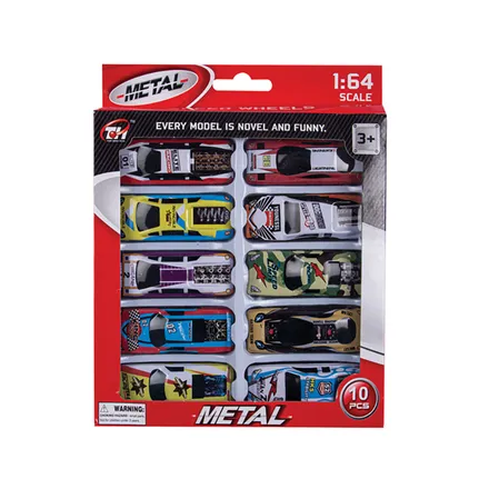 Metal Die Cast Racers, 10-Piece