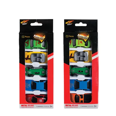 Metal Die Cast Racers, 5-Piece