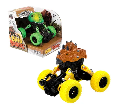 Friction Dinosaur Monster Jeep, 12cm