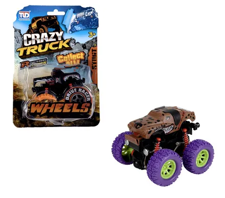 Monster Truck Friction Jeep, 10cm