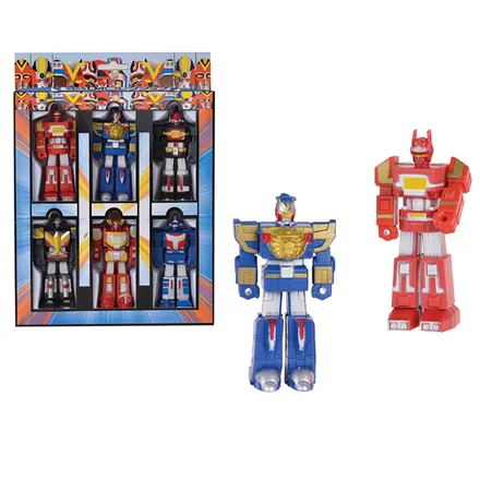 Robot Figurines, 6-Pack