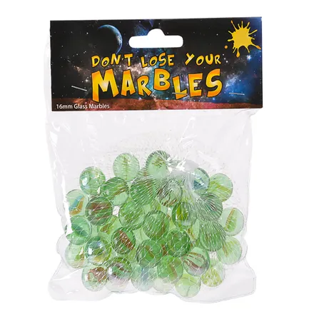 Traditional Glass Marbles, 45-Piece