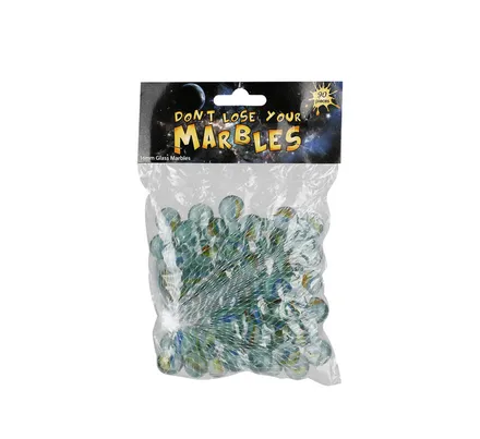 Traditional Glass Marbles, 90-Piece