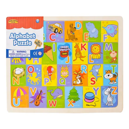 Alphabet Jigsaw Puzzle, 26-Piece