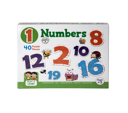 Numbers Jigsaw Puzzle, 40-Piece