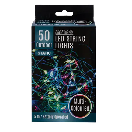 50 Bulb Outdoor Light Colours, 5m