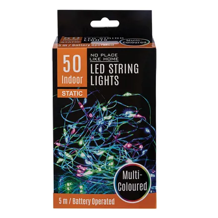 50 Bulb String Light Colours, 5m