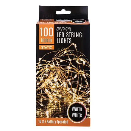 100 Bulb String Light Warm White, 10m