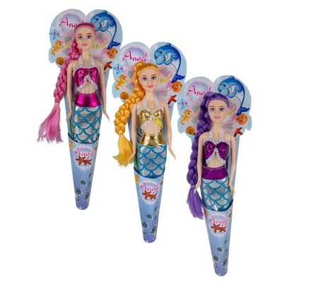 Fashion Mermaid Doll W/Removeable Tail