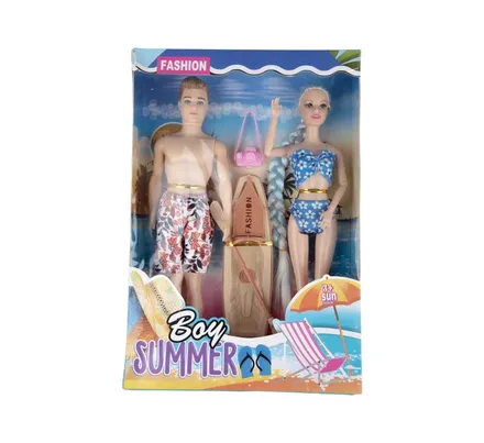 Fashion Beach Doll, Set Of 2