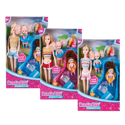 Family Pool Doll Playset, 30cm