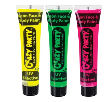 Neon Face Paint Tube, 25ml