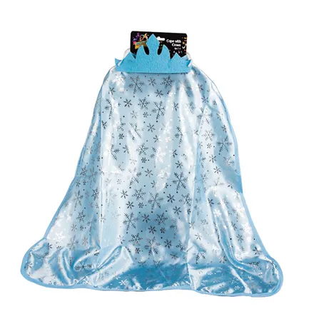 Childs Princess Cape & Crown, 2-Piece