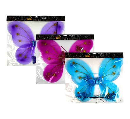 Wings, Headband & Wand Set, 3-Piece