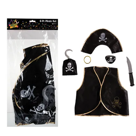 Dress Up Pirate Set, 6-Piece