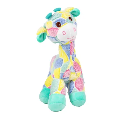 Stuffed Colourful Giraffe, 30cm