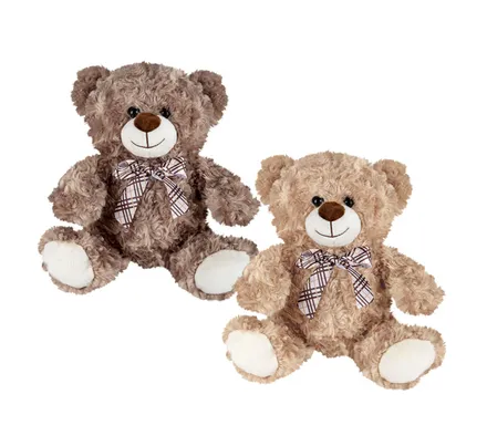 Stuffed Bear With Ribbon, 32cm