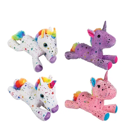 Stuffed Metallic Stars Unicorn, 30cm