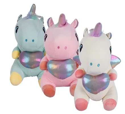 Stuffed Unicorn With Wings, 40cm