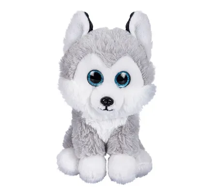 Stuffed Dog Husky, 23cm