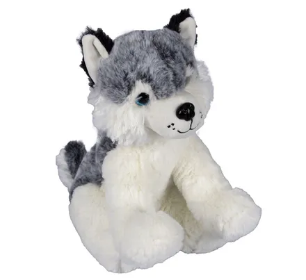 Stuffed Dog Husky, 30cm