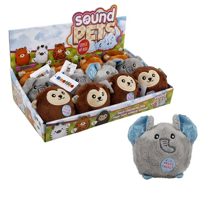 Stuffed Farm Animal With Sound, 11cm