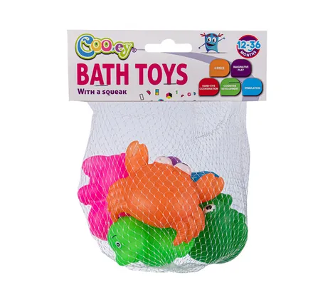 Bath Vinyl Toys, 6-Piece