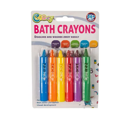 Bath Crayons, 6-Piece