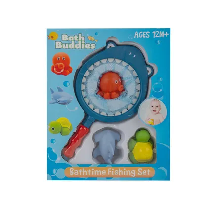 Bath Time Fishing Set, 4-Piece