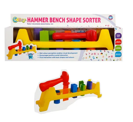 Baby Educational Hammer Bench, 10-Piece