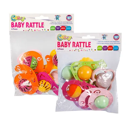 Baby Rattle Set, 6-Piece